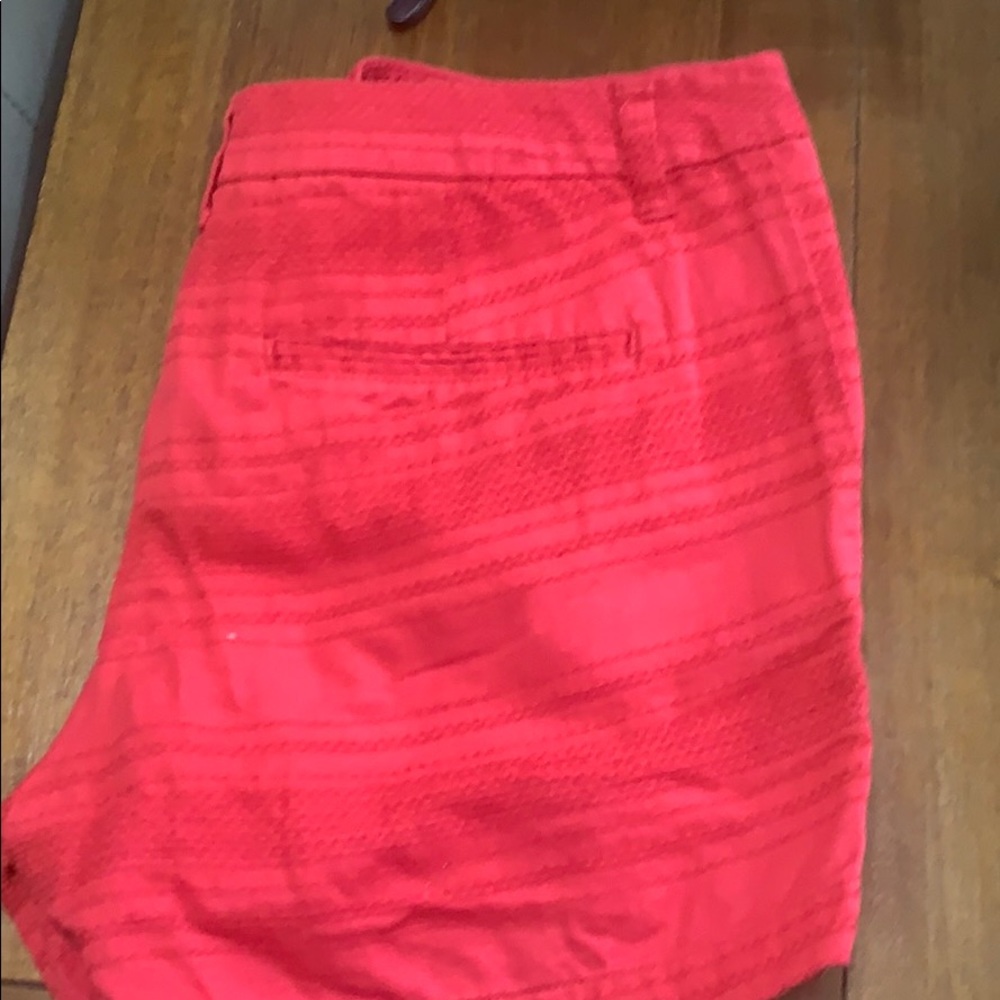 Red cotton shorts